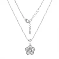 Колье из серебра с фианитами