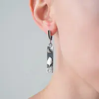 Серьги из серебра «Дерево под луной»