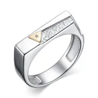 Кольцо из серебра с бриллиантом Кольцо из серебра с бриллиантом