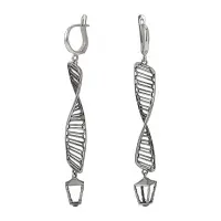 Серьги из серебра «Фонтанка»