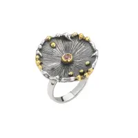 Кольцо из серебра с турмалином Кольцо из серебра с турмалином