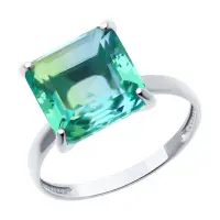 Серебряное кольцо с ситаллом