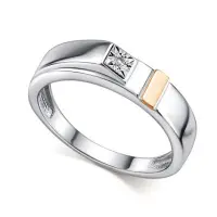 Серебряное кольцо с бриллиантом Серебряное кольцо с бриллиантом