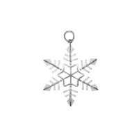 Елочная игрушка из серебра «Снежинка малая» Елочная игрушка из серебра «Снежинка малая»