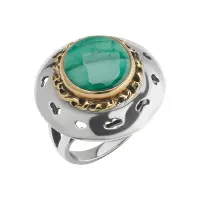Кольцо из серебра с малахитом Кольцо из серебра с малахитом