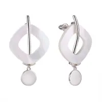 Серьги из серебра с перламутром