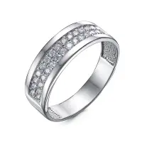 Серебряное кольцо с фианитами