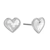 Серьги из серебра «Сердце»