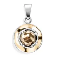 Подвеска из серебра с раухтопазом Подвеска из серебра с раухтопазом