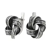 Серьги из серебра «Мебиус»