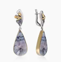 Серебряные серьги «Мотив»