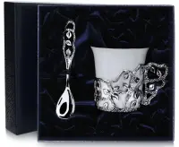 Чашка кофейная «Листопад» с ложкой