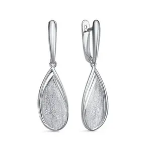 Серьги из серебра «Капли»