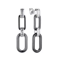 Серьги из серебра с керамикой