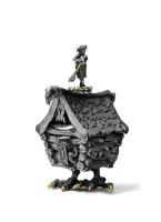 Серебряная солонка «Избушка на курьих ножках» с лопаткой Серебряная солонка «Избушка на курьих ножках» с лопаткой