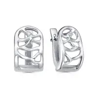 Серьги из серебра с бриллиантом