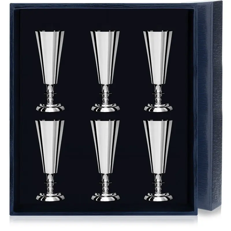 Набор серебряных рюмок «№2» - 6 предметов