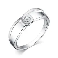 Кольцо из серебра с бриллиантом Кольцо из серебра с бриллиантом