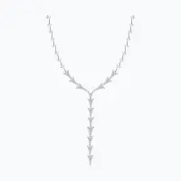 Колье из серебра с фианитами