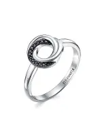 Кольцо из серебра с сапфирами