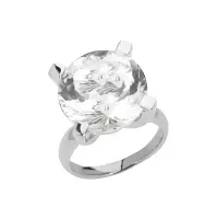 Серебряное кольцо с горным хрусталем Серебряное кольцо с горным хрусталем