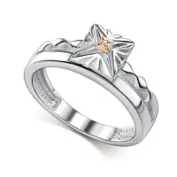 Кольцо из серебра с бриллиантом Кольцо из серебра с бриллиантом