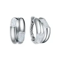 Серебряные серьги с фианитами Серебряные серьги с фианитами