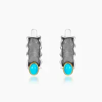 Серебряные серьги «Горное Озеро» Серебряные серьги «Горное Озеро»