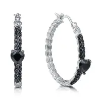 Серьги из серебра со шпинелью Серьги из серебра со шпинелью
