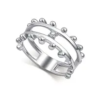 Кольцо из серебра с фианитом