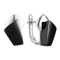 Серебряные серьги с керамикой Серебряные серьги с керамикой