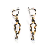 Серебряные серьги «Змеи»