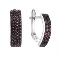 Серьги серебряные «Brown»