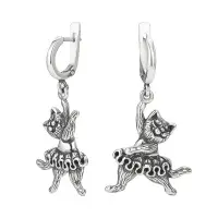 Серьги из серебра «Щелкунчик»