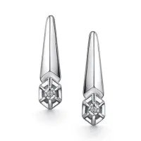 Серьги из серебра с бриллиантами Серьги из серебра с бриллиантами