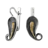 Серебряные серьги «Каллы»