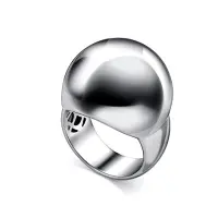 Кольцо из серебра «Круг»