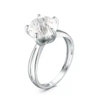 Кольцо из серебра с горным хрусталем