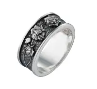 Серебряное кольцо «Розы»