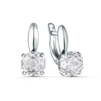 Серьги из серебра с фианитом Серьги из серебра с фианитом