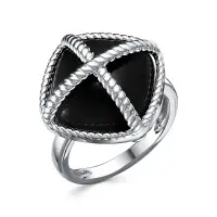 кольцо из серебра с ониксом