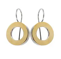 Серебряные серьги с позолотой