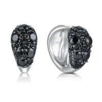 Серебряные серьги со шпинелью