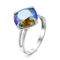 Кольцо из серебра с кристаллом Swarovski