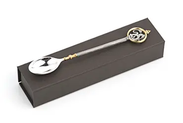 Чайная ложка «Дракон» из серебра