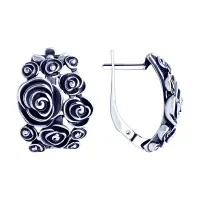 Серьги из чернёного серебра Серьги из чернёного серебра