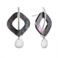 Серьги из серебра с перламутром