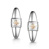 Серебряные серьги с бриллиантами