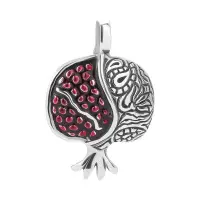 Подвеска из серебра с эмалью «Гранат» Подвеска из серебра с эмалью «Гранат»