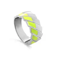 Кольцо из серебра с эмалью неон-эффект Кольцо из серебра с эмалью неон-эффект